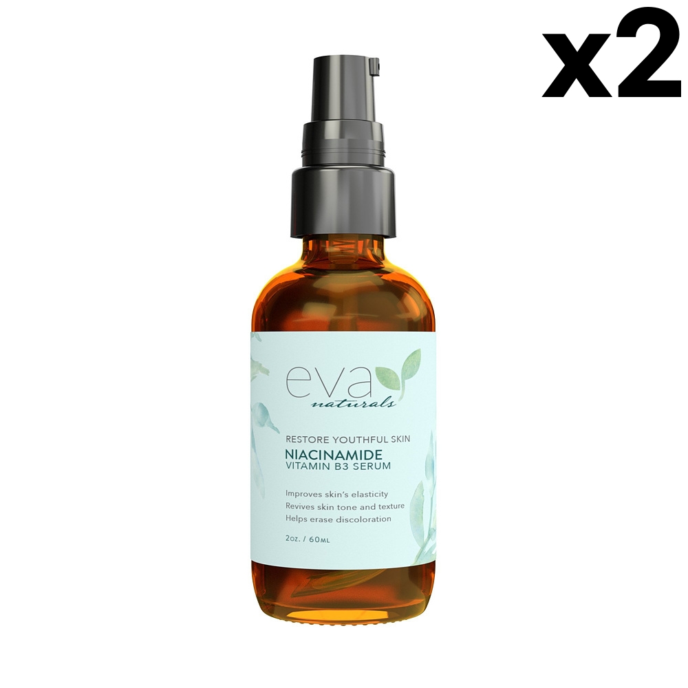 Eva Naturals 에바 내츄럴스 <b>나이아신</b>아미드 <b>비타민B3</b> 세럼 60ml 2팩