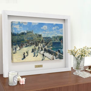 르누아르 명화 그림 고급스러운 액자 퐁뇌프 클리어 마티에르 가로형 7호 르와뜨 화이트