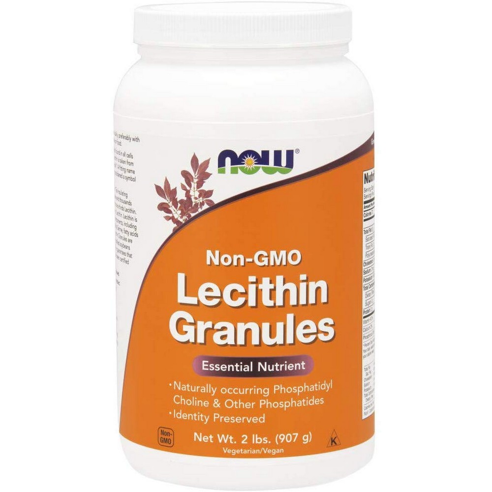 <b>나우푸드 대두 레시틴</b> 효능 과립 - 포스파티딜 콜린 포스파타이드 Non GMO(907g)