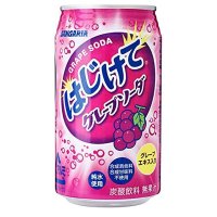 일본 산가리아 터지는 포도 탄산 음료 350ml 24개