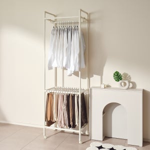 철제 이동식 멀티 바지걸이 행거 카트형 트롤리