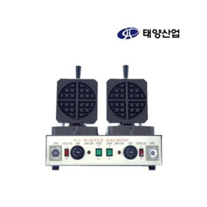 업소용 벨기에 와플기계 원형 2구 와플기추천 카페