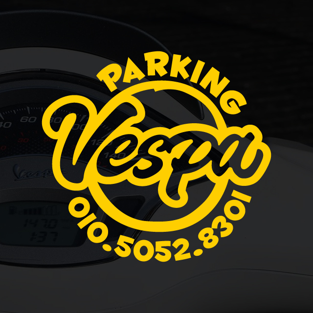베스파 전화번호스티커 오토바이 주차번호 Vespa 꾸미기 70x70mm