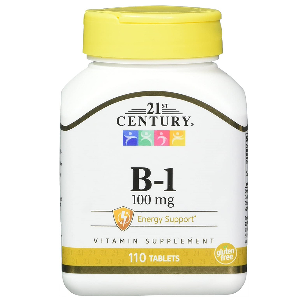 21세기 센트리 <b>비타민 B1</b> 100mg 칼슘 글루텐<b>프리</b>, 110정 (하루 1정)