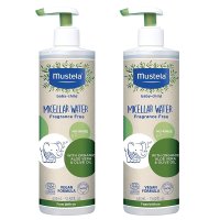 Mustela 무스텔라 프랑스 베이비 클렌징워터 미셀러 노린스 무향 400ml 2팩