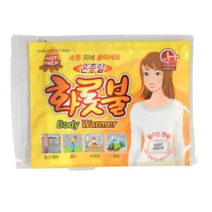 붙이는 핫팩 화롯불 10매 휴대용 파스형 방한용 국내산