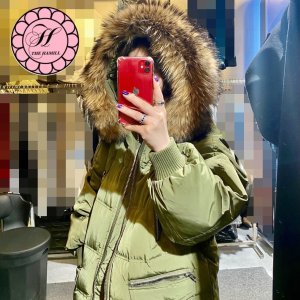 단독세-일 JS뉴욕 YJP4 리얼통라쿤퍼탈부착 후드 덕다운 오리털 롱패딩 제이에스뉴욕