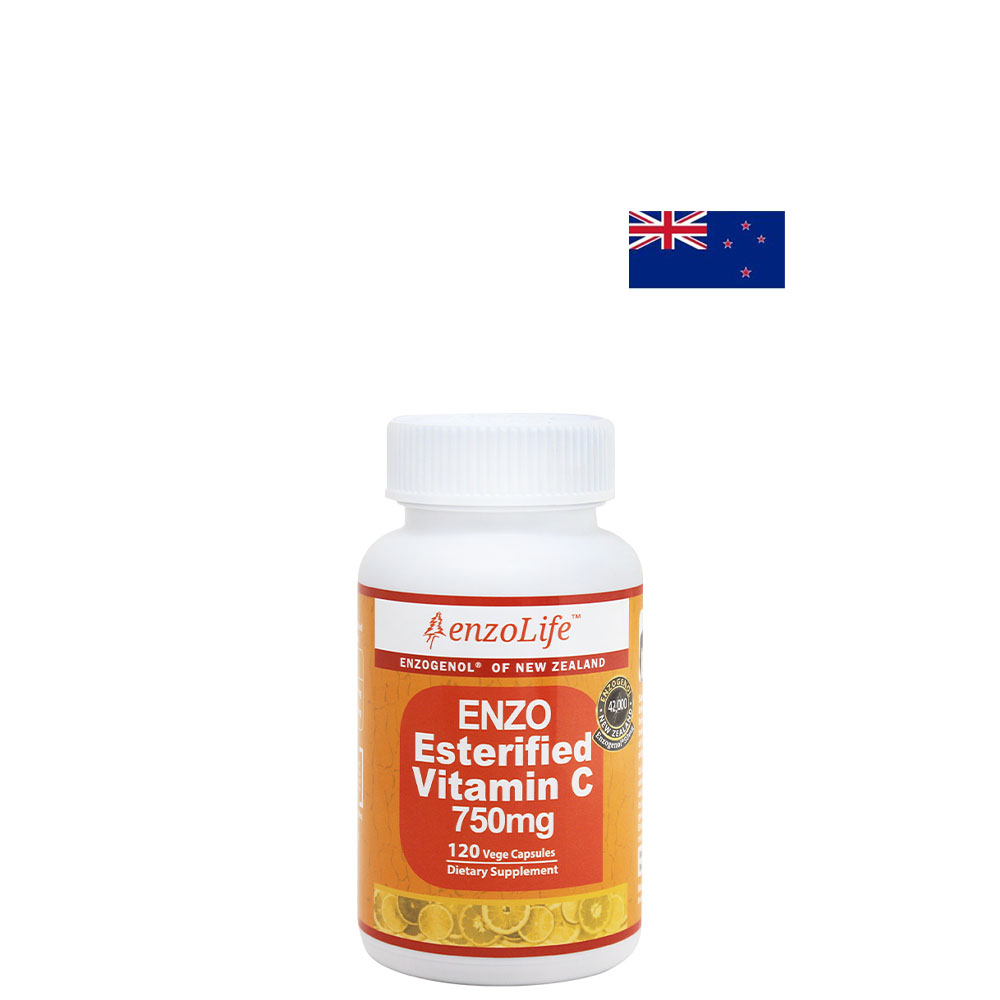 뉴질랜드 <b>EnzoLife</b> 에스터화 <b>비타민C</b> 750mg 120캡슐