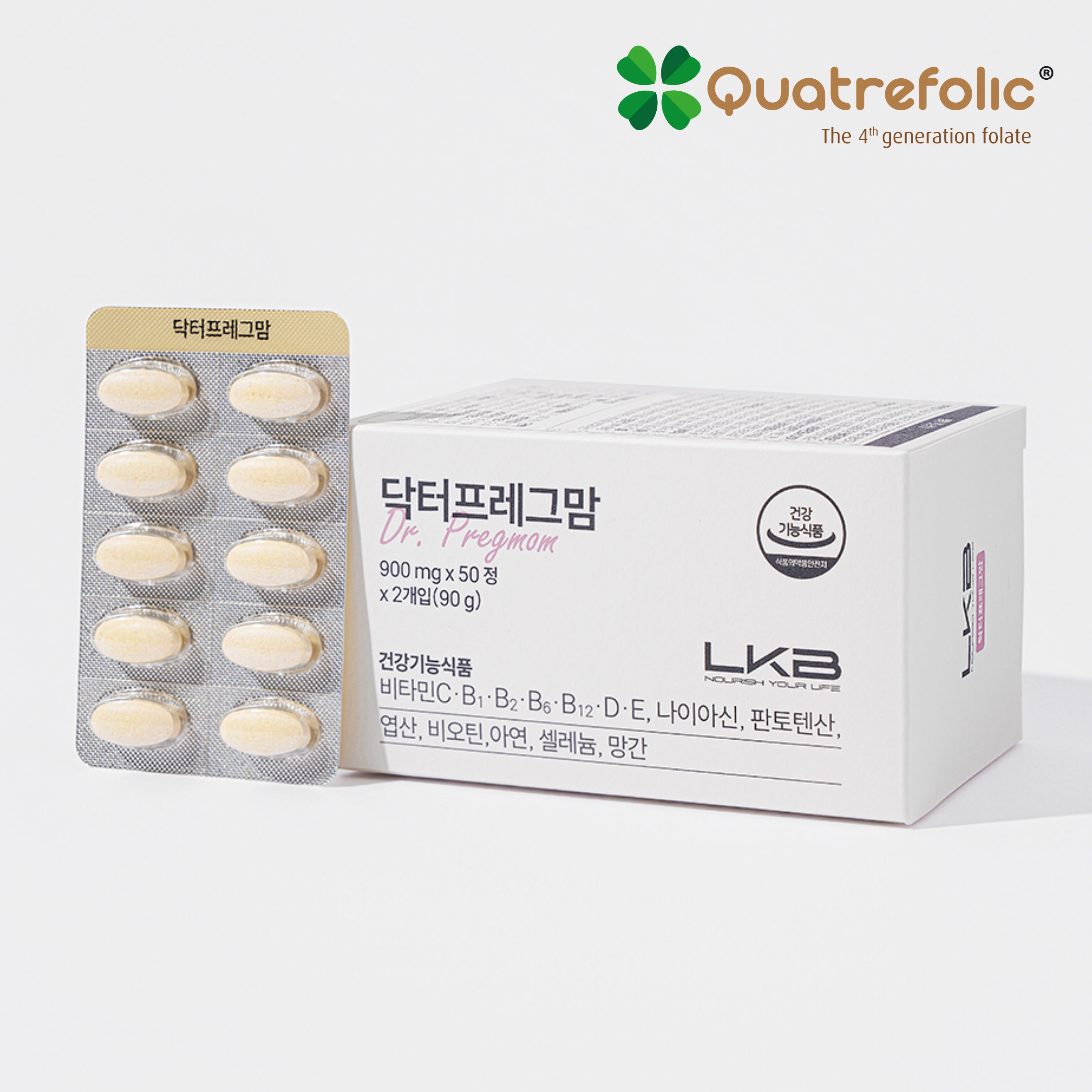 닥터프레그맘 - 올인원 활성엽산 활성형 엽산[1000㎍ x 100일분]