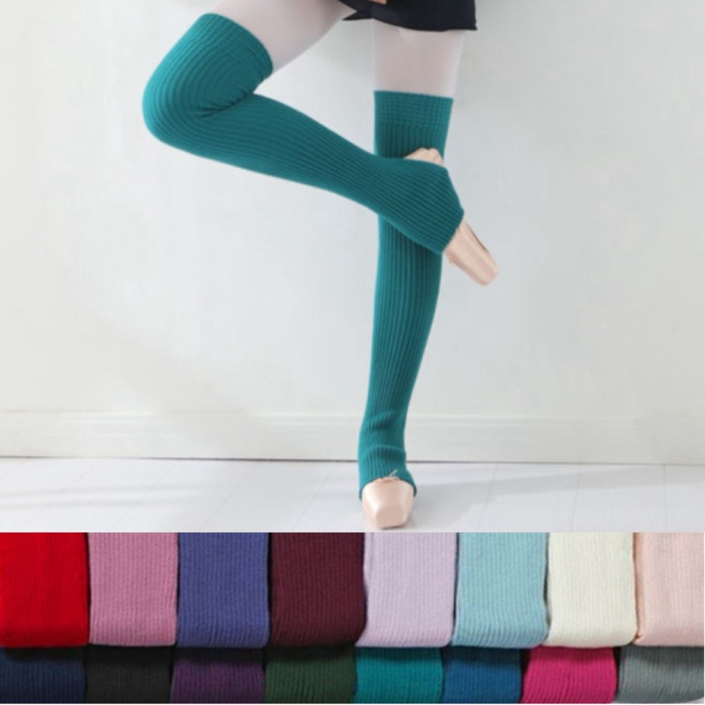 여성 다리 레그워머 롱 무릎 고리형 허벅지 발목토시 요가 발레 필라테스