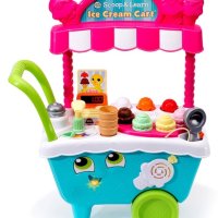 Vtech 립프로그 아이스크림 카트(영어) 섬세한 디테일의 여러 아이스크림 재료와 매직 스쿠퍼 포함 계산으로 숫자를 익히고 여러 색상 학습 가능