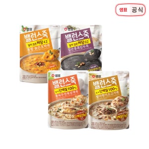 샘표 밸런스죽 420g 4개 소고기 전복삼계 늙은호박 검은콩흑임자 외 3종
