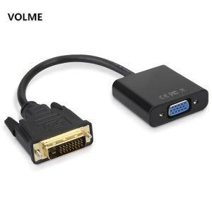 VOLME DVI-D to VGA 변환컨버터 듀얼모니터젠더 연결선