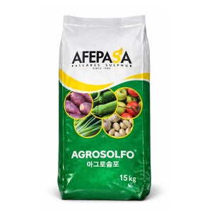 (부성바이오) 아그로솔포15kg 99.5%유황입제 토지개량 작물생육(스페인산)
