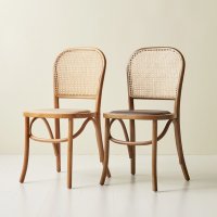 [1+1] 피카소 마티스 곡목 카페 원목 체어 디자인 라탄의자