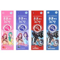 아텍스 튼튼이 치약 80g 1개 시크릿쥬쥬 헬로카봇 딸기향 블루베리향 비타민E 칼슘 저자극 천연향