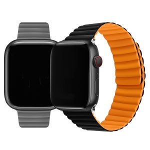 지모 애플워치 마그네틱 실리콘 밴드 스트랩 8 7 6 SE 2 3 호환 줄질