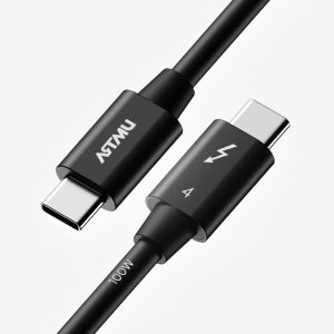 인텔 인증 썬더볼트4 100W 40Gbps 케이블 1m, 1개