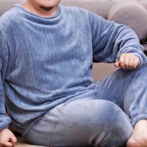 빅사이즈(~4XL) 남여 극세사 수면잠옷세트 단색 겨울 홈웨어