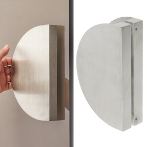 강화도어손잡이 8300반달 SS 센터200x230x폭140mm