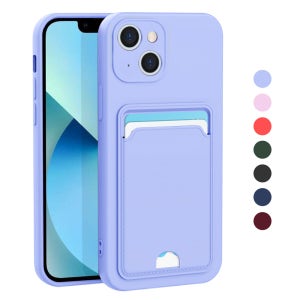 2장 카드 수납 파스텔 케이스 퍼플, 아이폰13