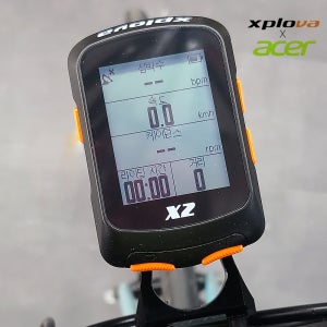 엑스플로바 X2 GPS 자전거 속도계 네비게이션 한글판