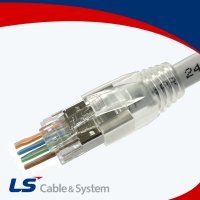 LS전선 LS STP RJ45 차폐형 커넥터 잭 관통형 EZ C5E C6 8p8c 100개입