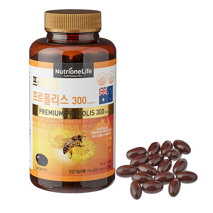 뉴트리원 프리미엄 프로폴리스(500mg 300캡슐)