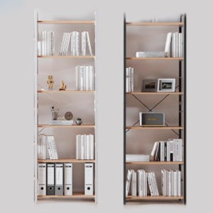 철제 책장 거실 6단 DIY 만화책장 조립식 수납 서재 A형 단독