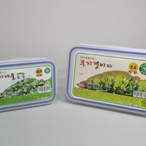 울릉도 명이나물 절임 부지갱이 (부지깽이) 절임 장아찌 세트