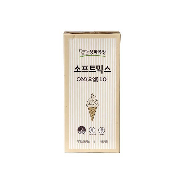 씨에이치푸드몰 매일유업 상하목장 소프트믹스 OM10 1L 아이스박스포장 냉장