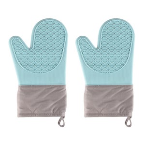 구디푸디 열차단 실리콘 내열 주방 오븐장갑 민트 2P