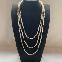 로프형 롱 진주목걸이 onglong pearl necklace 220cm