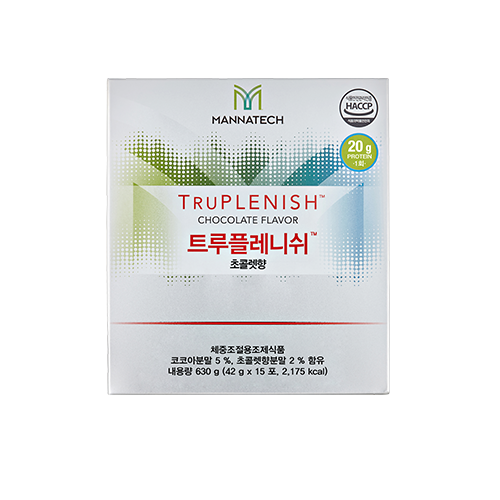 매나테크 다이어트식 트루플레니쉬 초콜릿향 15포 단백질쉐이크 무합성향료 천연향