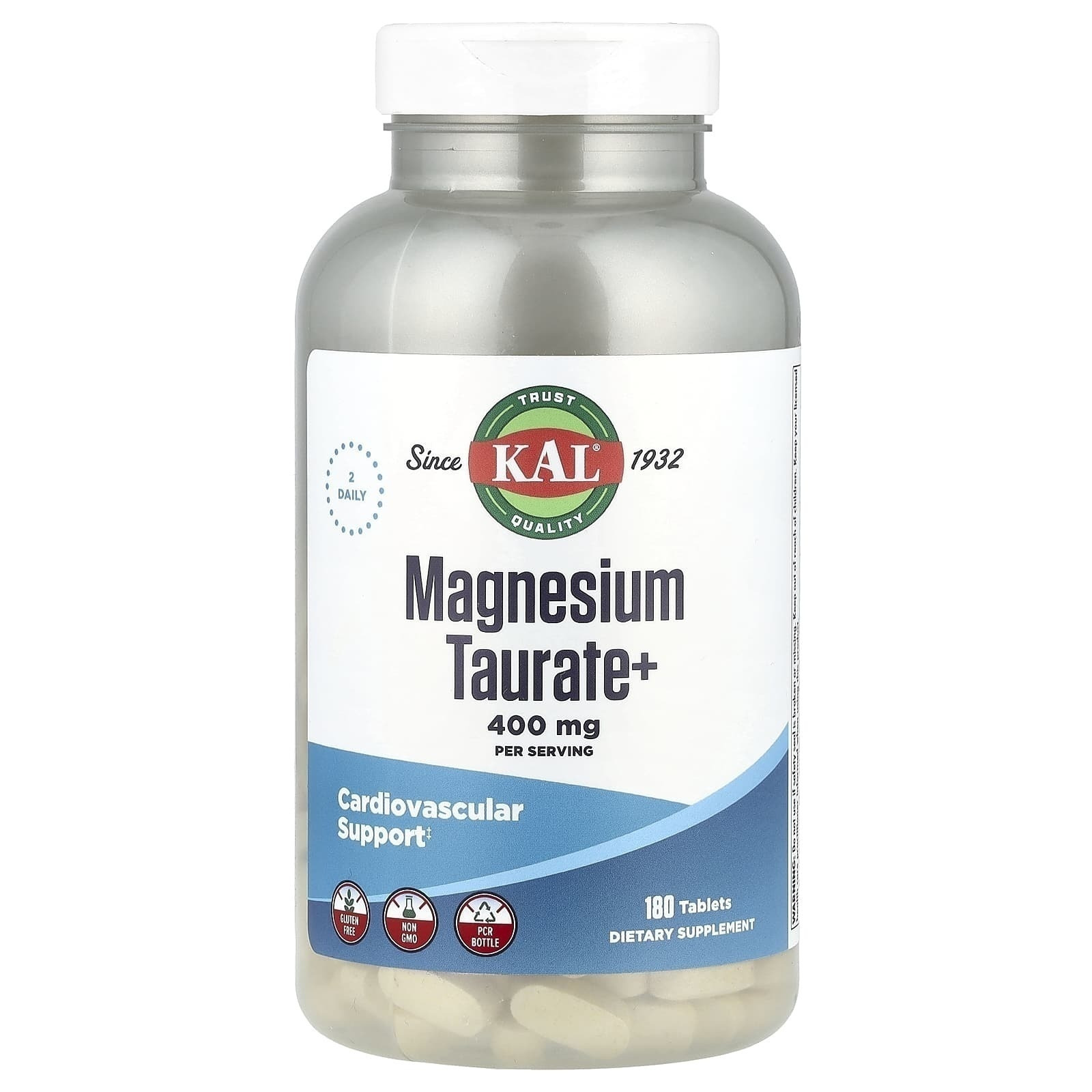 KAL <b>마그네슘</b> 타우레이트+ <b>400</b>mg B6 180<b>타블렛</b> <b>Magnesium</b> Taurate