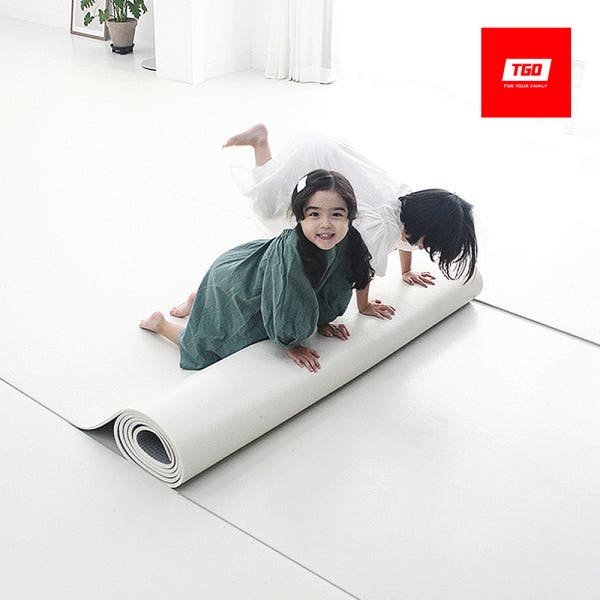 티지오매트 층간소음매트 롤매트 아기 유아 거실 우다다 크림 14T 50x50
