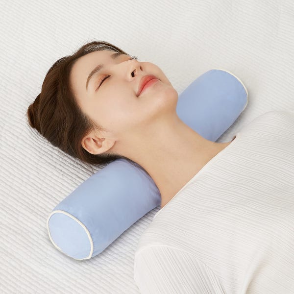 집앤콕 베개 거북목 일자목 목디스크 경추베개 원형 메밀 면