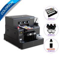 다기능 인쇄 유리 금속 나무 의류 프린터 colorsun a4 uv printer