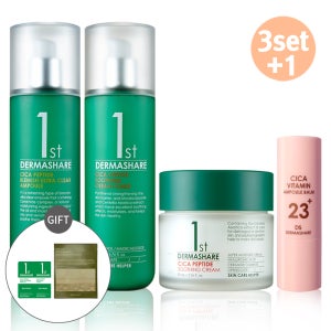 [3종세트]블레미쉬앰플+크림토너+수딩크림 시카 펩타이드 트러블케어 진정 스킨케어+멀티밤