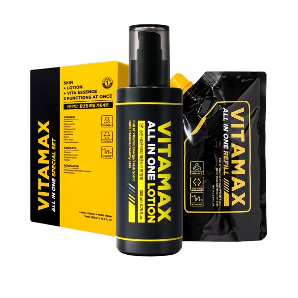 [SET] 미프 비타맥스 올인원 남자 저자극 남성 화장품 스킨 로션 200ml+150ml