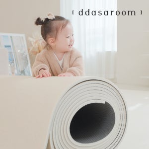 따사룸 층간소음매트 아기 유아 거실 롤매트 놀이방 셀프시공 마블아이보리 70x50x1.7cm