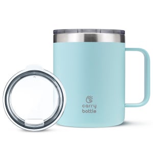 캐리보틀 스탠다드 머그 텀블러 컵 보온보냉 손잡이형 360ml, 민트
