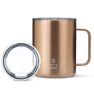 캐리보틀 스탠다드 머그 텀블러 컵 보온보냉 손잡이형 360ml, 코퍼