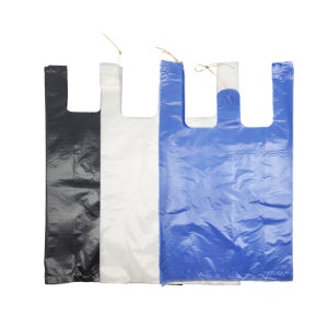 손잡이봉투2호흰색100장/시장봉투 마트비닐 야채봉투 쓰레기