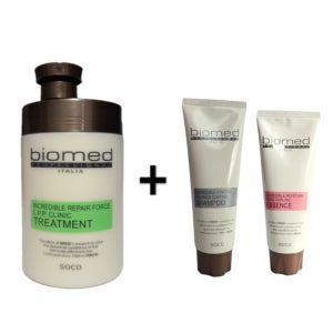 바이오메드 리페어 포스 LPP 트리트먼트+밸런스코팅샴푸100ml,컬링 에센스60ml