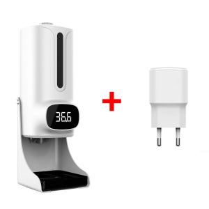 무선 비접촉 자동 체온 측정기 발열체크기 손소독 업소용 열체크기 코로나 열감지기 온도계 K9PRO Plus SET_01