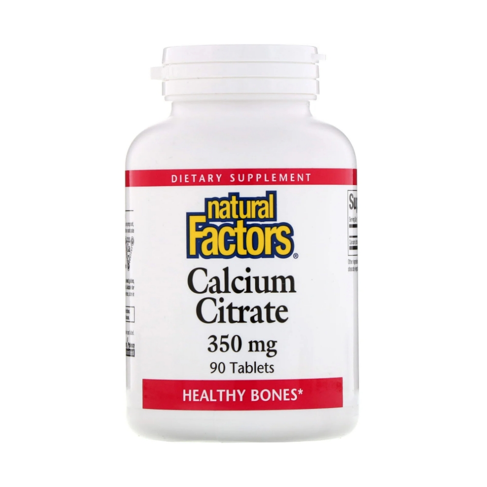 네츄럴팩터 <b>칼슘 시트레이트 350mg</b> 90정 Natural Factors