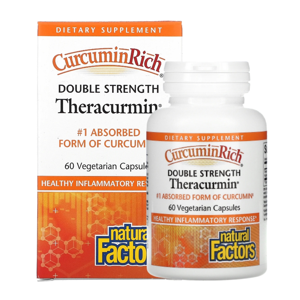네츄럴팩터 <b>커큐민 리치 더블스트렝스</b> Theracurmin 60mg 60캡슐
