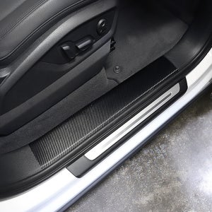 간지 테슬라모델3 도어스텝 DIY 커버 몰딩 발자국 기스방지 실내 인테리어 액세서리 용품 호환
