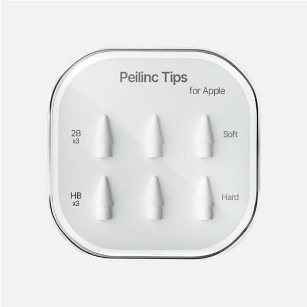 Peilinc 애플펜슬 펜촉 1세대 2세대 호환 2B HB 총 6개입